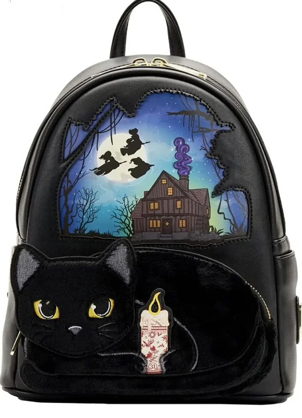 Loungefly Hocus Pocus Binx Pocket Mini Backpack Black Cat NWT Fast Ship